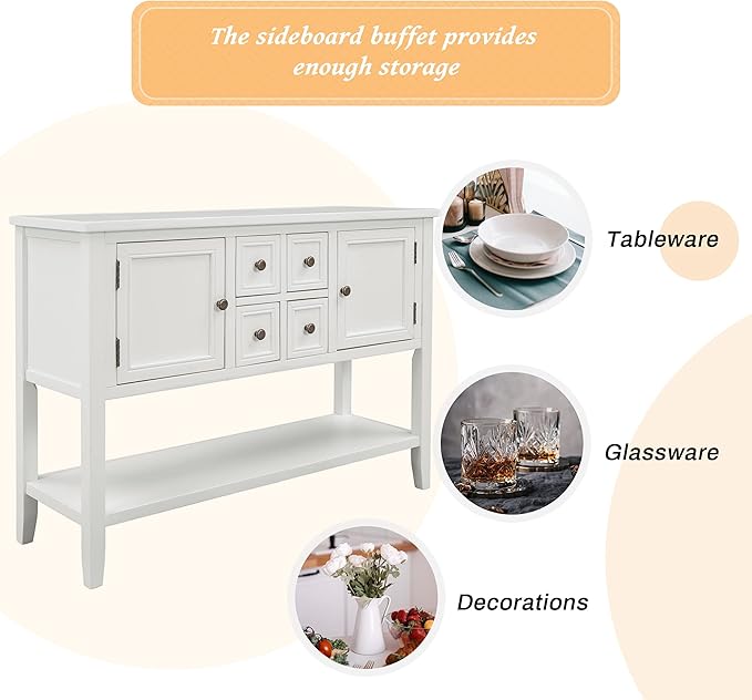 Merax Modern Wood Buffet Cabinet - Image 7