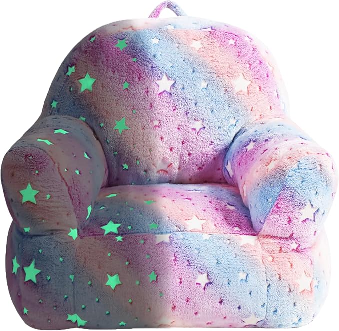 Toddler Chair, Glow in The Dark Kids Sofa Bean Bag Chair by fondfound