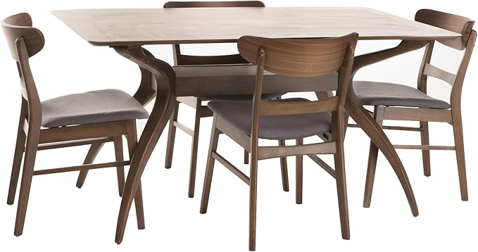 Christopher Knight Home Idalia Curved Leg Rectangular Dining Set, 5-Pcs Set by ChristopherKnightHome