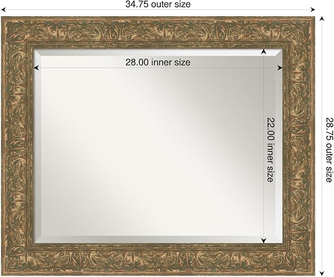 Amanti Art Bronze Bathroom Mirror - Image 3