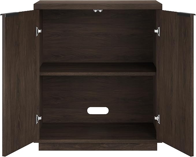 Henn&Hart 28" Wide Rectangular Accent Cabinet in Alder Brown, - Image 5