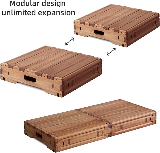 Wooden Platform 3.7" Height.One Step Stool Larger 31.5" - Image 5