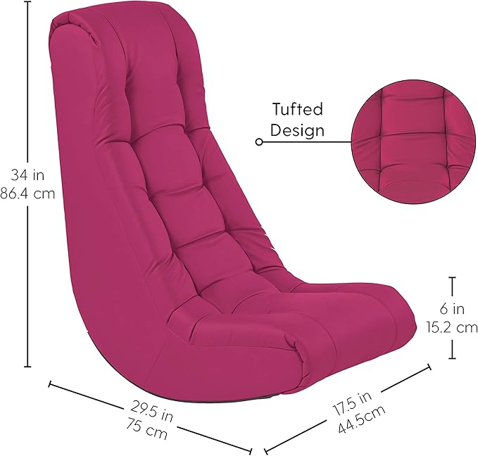 Factory Direct Partners Soft Tufted Floor Rocker - Image 2