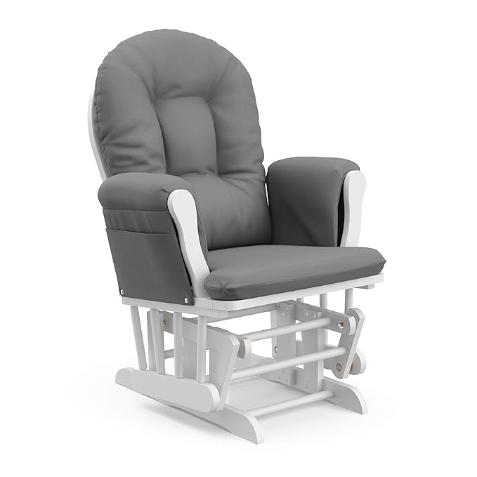 Storkcraft Premium Hoop Glider & Ottoman — GREENGUARD Gold Certified Nursery - Image 11