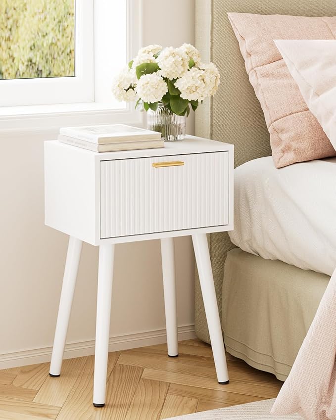 Night Stand Set 2, Small Modern Mid-Century Bedside Table - Image 8