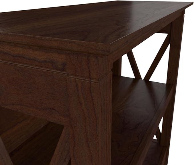 Bush Furniture Key West Small 2 Shelf Bookcase in Bing Cherry, Compact Home - Image 8