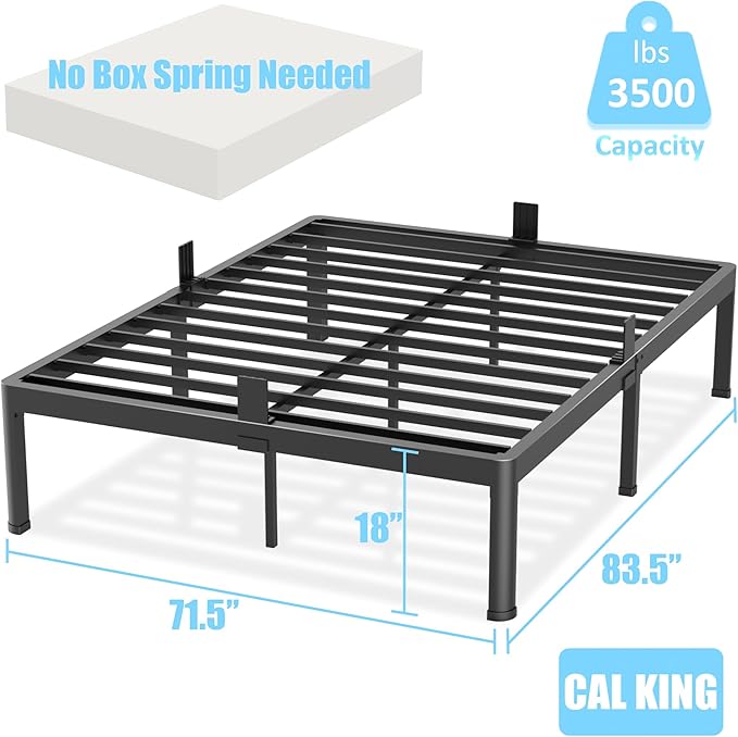 FUIOBYVV California King Bed Frame - Image 3