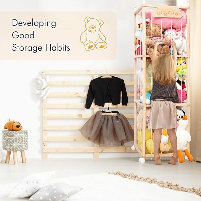 Stuffed Animal Storage Organizer, Zoo Toy Storage Holder - Image 7