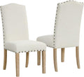 HomePop Home Decor | Classic Upholstered Parsons Dining Chairs | Curver Top by HomePop