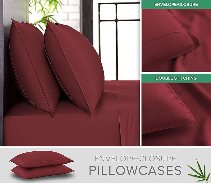 California King Sheets by Pure Bamboo, Genuine 100% Organic Viscose Derived - Image 3