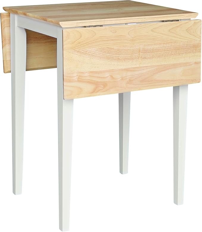 IC International Concepts, Solid Wood Small Drop Leaf Dining Table, Solid Real - Image 11