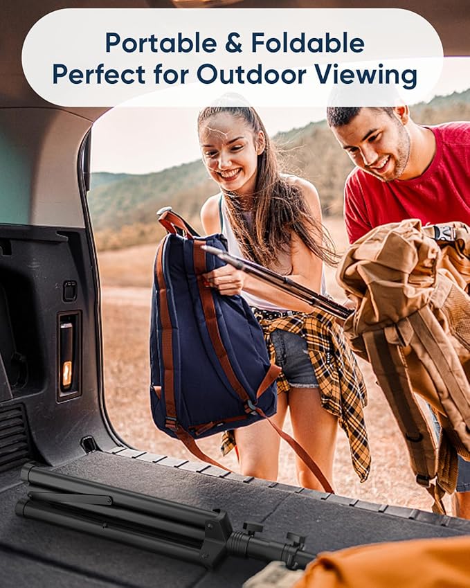 FORGING MOUNT Tripod Portable Floor TV Stand, Foldable Stand Height Adjustable - Image 7