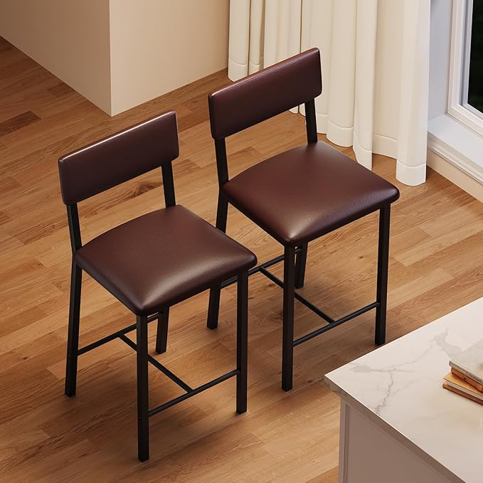 GarveeHome Bar Stools Set of 2, Counter Stools by GarveeHome