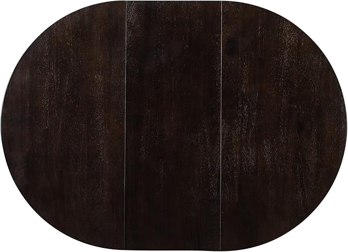 Farmhouse Style Expandable Round to Oval Dining Table - Image 6