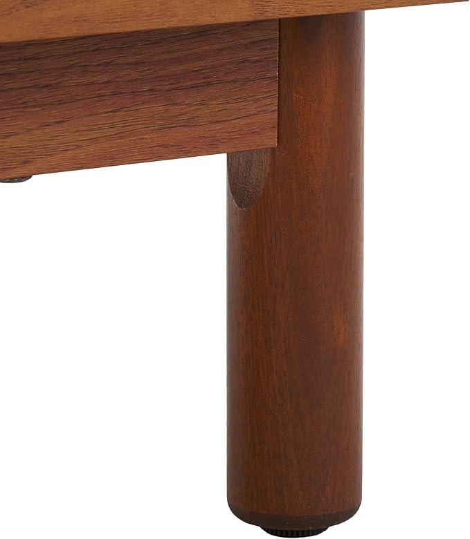 SAFAVIEH Aino TV Stand for up to 60" Flatscreen – Walnut Brown, 2 Sliding Doors - Image 7