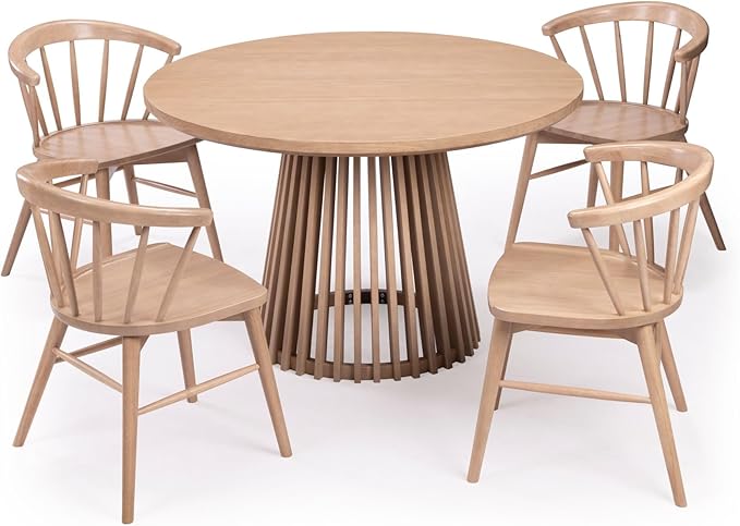 Plank+Beam Lido Round Dining Table, Minimalist Kitchen Table - Image 7