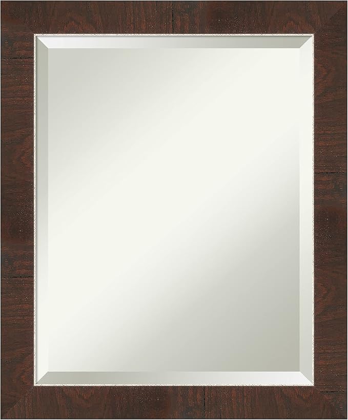 Amanti Art Brown Bathroom Mirror by AmantiArt