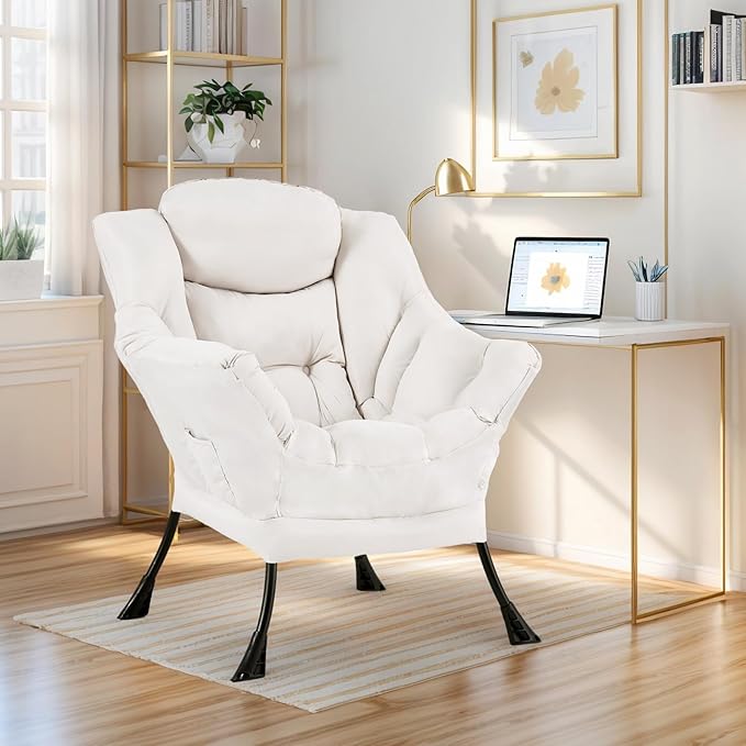 Lazy Chair for Living Room, Modern Accent Chairs - Image 2