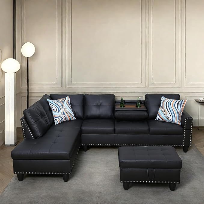 97" L Shaped Sectional Couch - Image 6