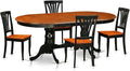 East West Furniture PLAV5-BCH-W 5 Piece Dining Room Furniture Set Includes an by EastWestFurniture
