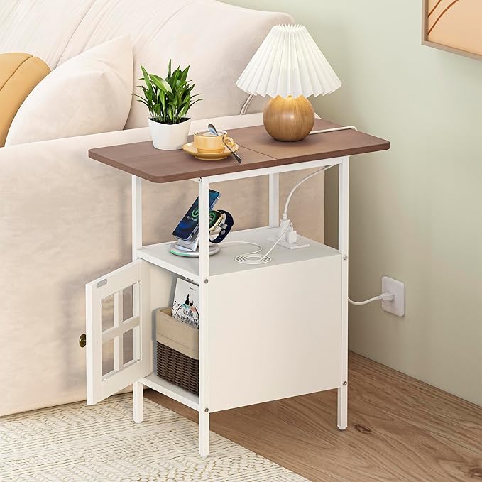 Farmhouse Narrow Side Table by FUNHUKSON