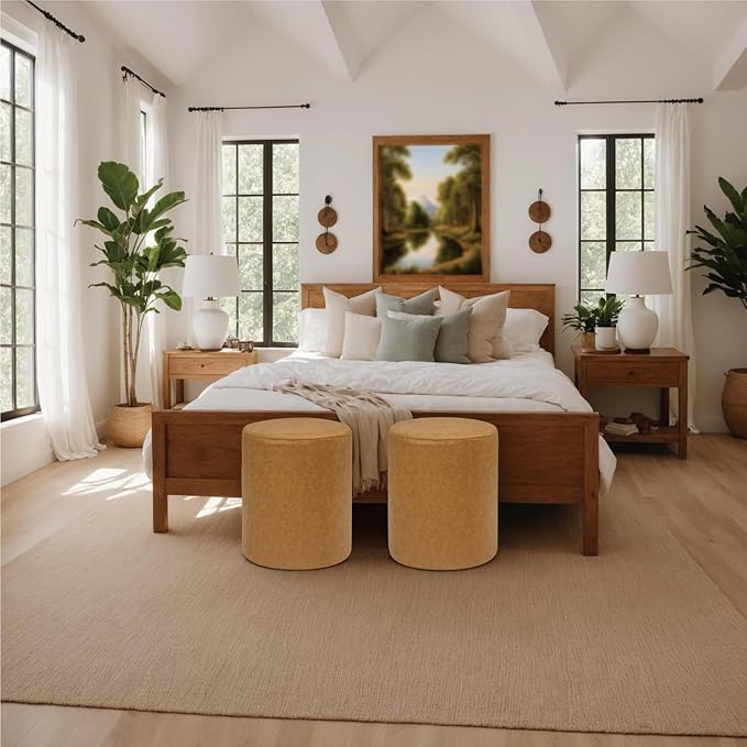 Get Set Style Modern Round Ottoman - Image 6