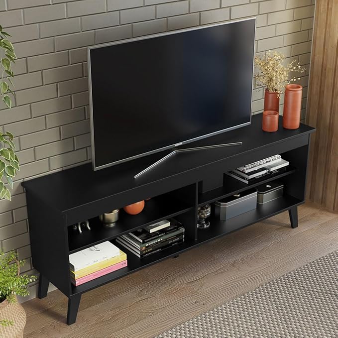 Madesa TV Stand Unit with 4 Shelves and Cable Management - Image 4