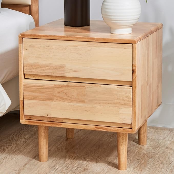 CozyDH Natural Wood Nightstand by CozyDHDuvetCover
