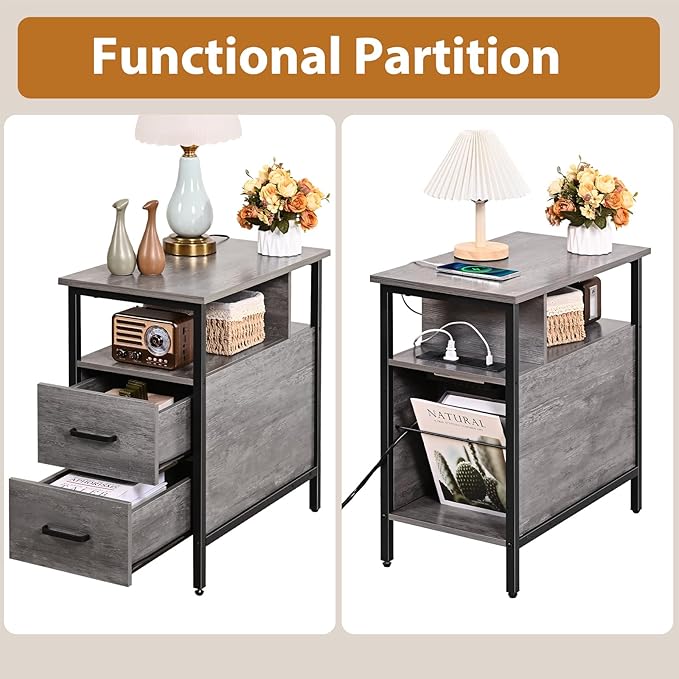 Side Table, Narrow End Table - Image 5