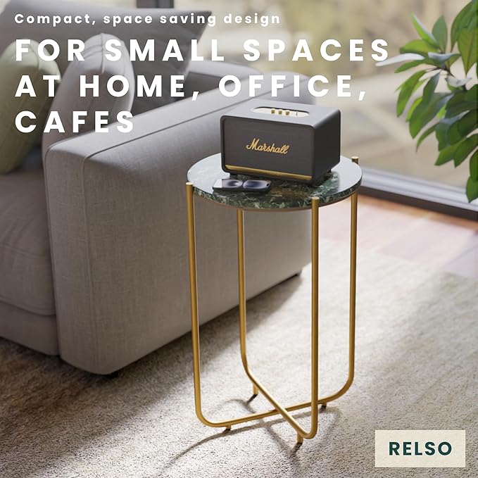 Relso Urdhva End Table – 24" Tall Round Side Table - Image 8