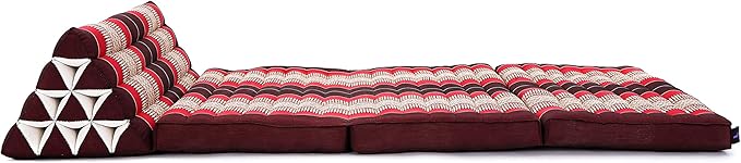 Leewadee 3-Fold Mat XXL with Triangle Cushion – Firm TV Pillow, Foldable - Image 8