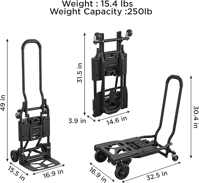 Cosco Shifter Folding Hand Truck/Cart - Image 5