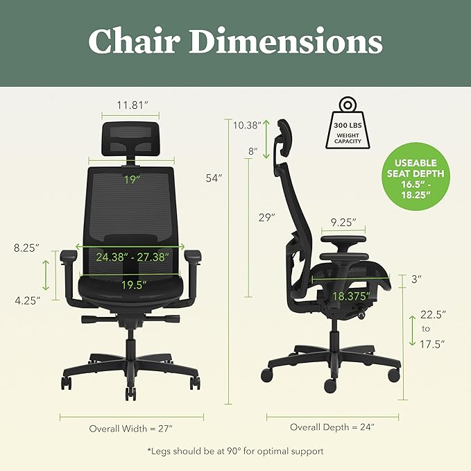 HON Ignition 2.0 Ergonomic Office Chair - Image 3