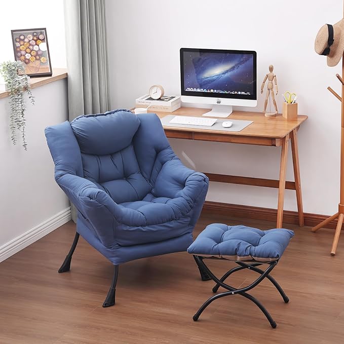 Lazy Chair and Ottoman, Large Accent Lounge Chair - Image 6