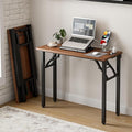 Frylr Small Folding Computer Desk – 35.8 Inch Portable Table by Frylr