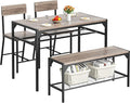 Shintenchi Kitchen Table Chairs Set of 4, Dining Table Set by Shintenchi