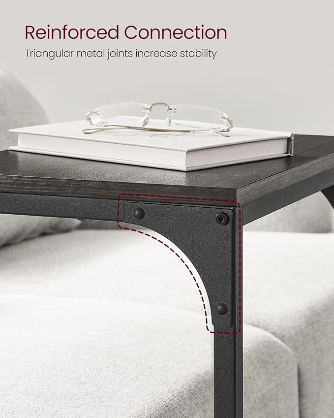 VASAGLE C-Shaped End Table Set of 2, Small Side Table - Image 9