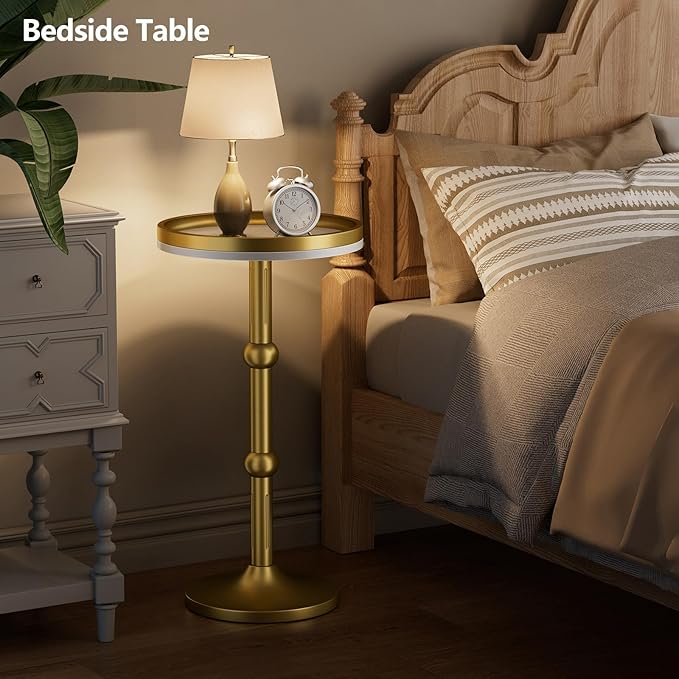 Small Round Side Table, Coffee Drink Table - Image 7