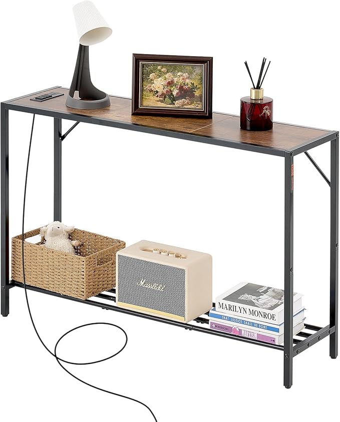 VEVOR Narrow Console Table, 41.7" Behind Couch Shelf by VEVOR