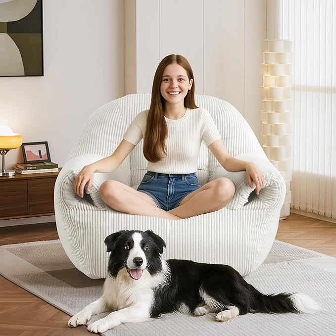 DAICO Bean Bag Chairs for Adults Oversized BeanBag Chair - Image 8