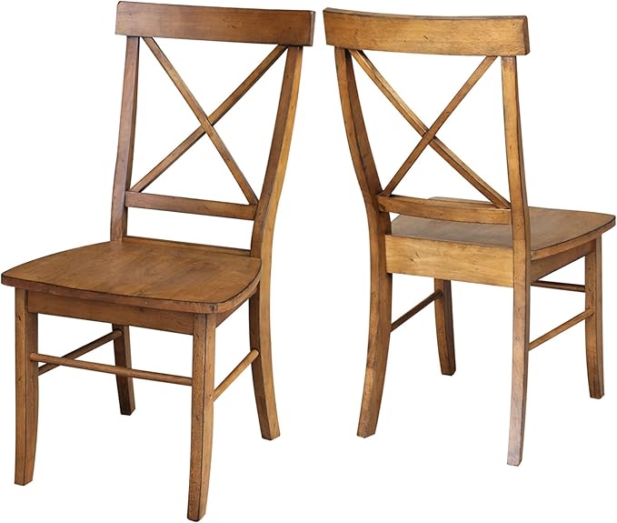 International Concepts Set of Two X-Back Dining Chair - Image 7