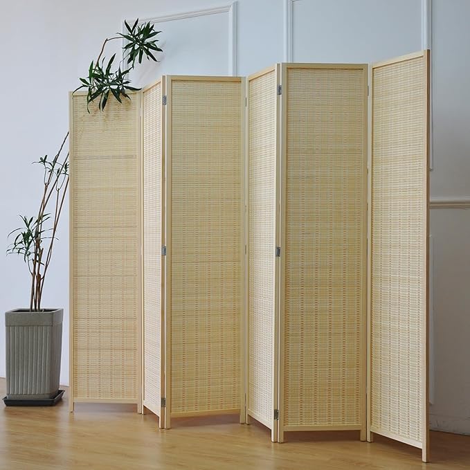 6 Panel Folding Room Divider Screen, by Furnnylane