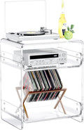 Acrylic Record Player Table by SmittenLife