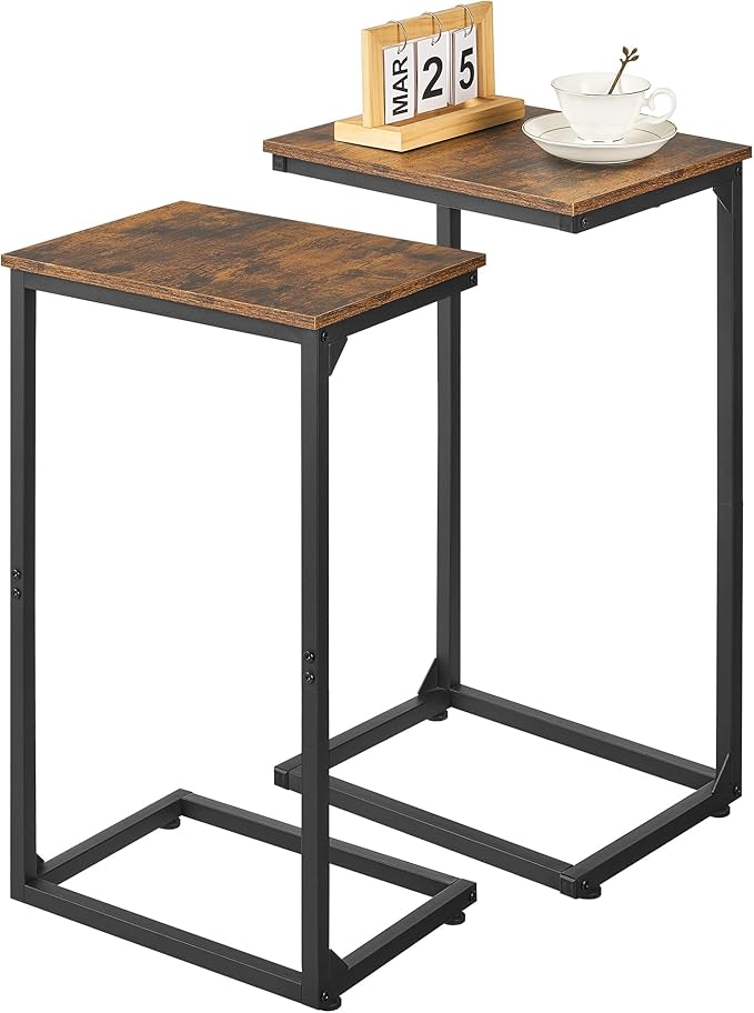 C Shape End Table, Large Surface Couch Table, C Table Sofa Side End Table by Unknown