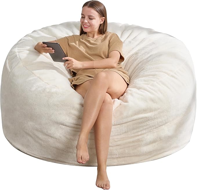Hobestluk 5ft Bean Bag Chairs for Adults Large Beanbag Chair - Image 8