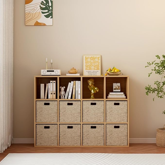 12-Cube Storage Shelf Bookcase - Image 8
