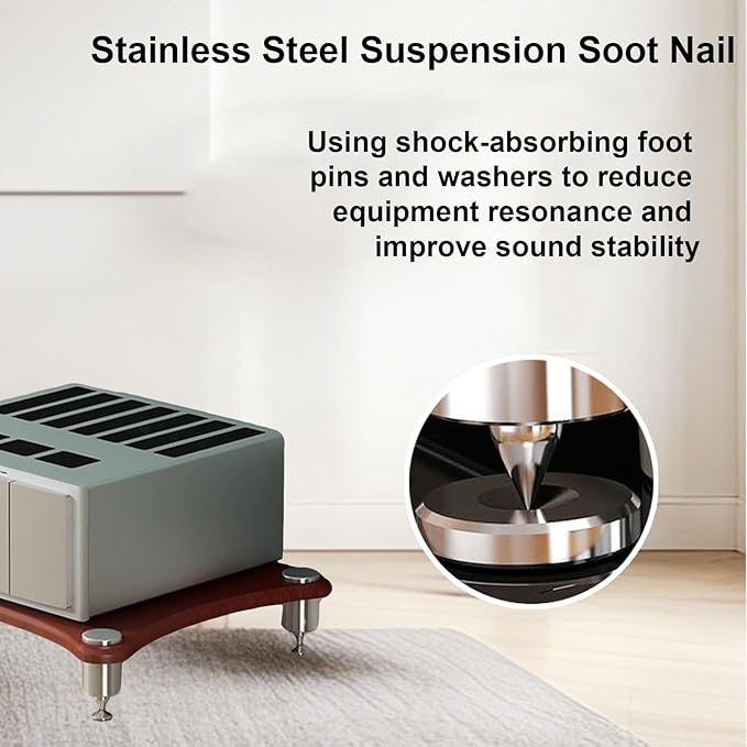 1-Tier AV Media Stand, Stereo Racks and Stands, Video Component Cabinet Audio - Image 5