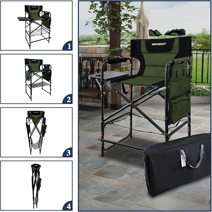 Tall Folding Directors Chair - Image 7