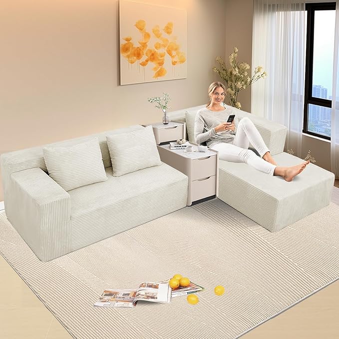 ANONER 103" Cloud Sectional Couch - Image 6