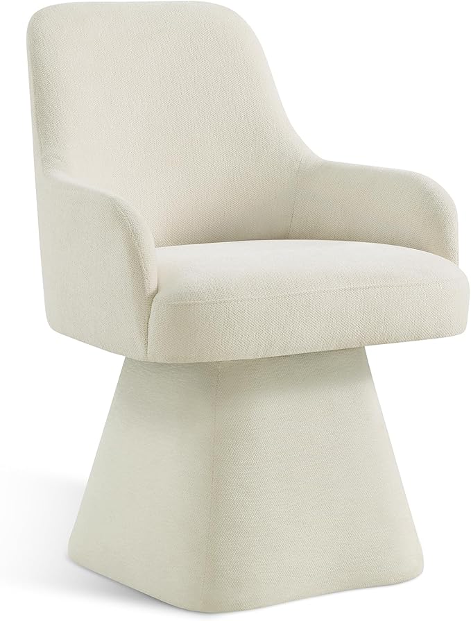 Swivel Dining Chair Set of 1, Mid Century Modern Chair Fabric Upholstered by Kislot